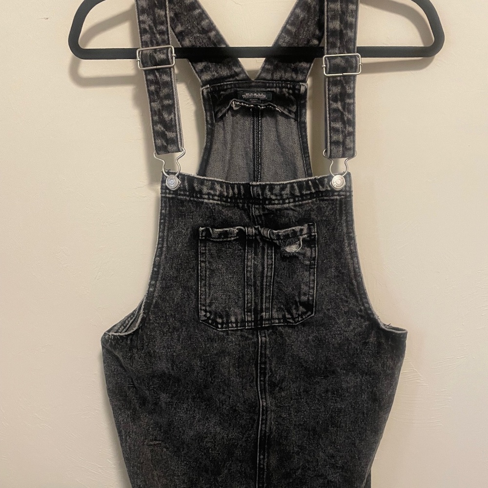 Denim overall dress